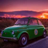 Vintage Fiat 500 and vespa scooter tours in tuscany