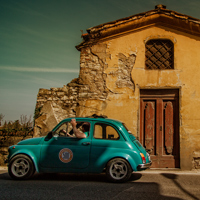 Fiat 500 tour in tuscany