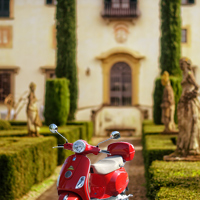 Vintage Fiat 500 and vespa scooter tours in tuscany