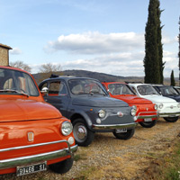 Fiat 500 and vespa Wine Tasting 