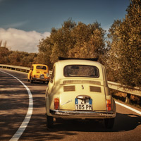Vintage Fiat 500 tours in Florence, Tuscany
