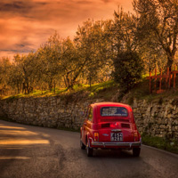 Fiat 500 tour in tuscany