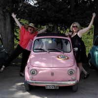 Vintage FIat 500 tour Florence: Isabella from our fleet 2