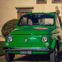 Fiat 500 and Vespa scooter hire, our fleet: Olivia 3