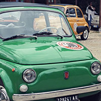 Fiat 500 and Vespa scooter hire, our fleet: Olivia 6