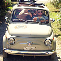 FIat 500, vespa scooter tour in tuscany: Topsy from our fleet 5