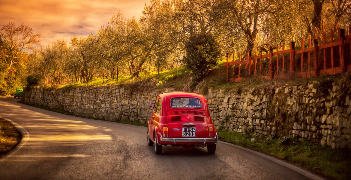 500 Touring Club - Vintage Fiat 500 tours in Florence, Tuscany. Wine