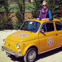 Vintage FIat 500 tour Florence: Raffaella from our fleet 1