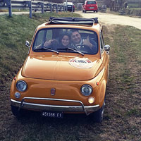 Vintage FIat 500 tour Florence: Raffaella from our flee 3