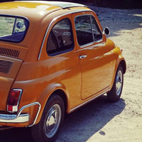 Vintage FIat 500 tour Florence: Raffaella from our fleet 4